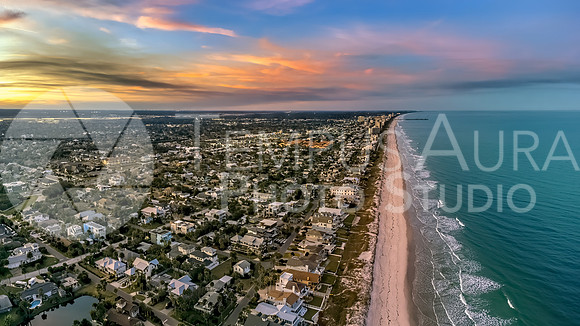 JAX Beach Florida at Sunset