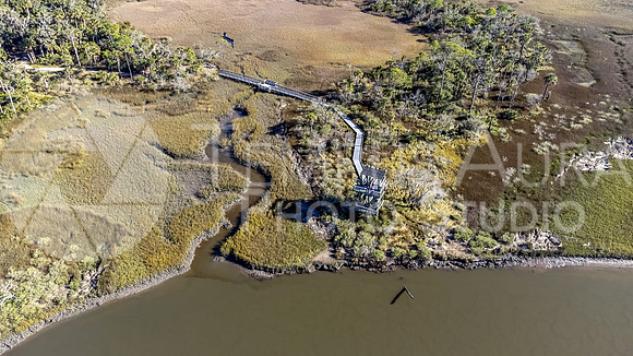 Drone Photo of Observation Tower at Guana River WMA