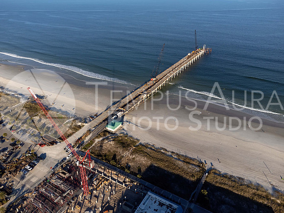 JAX Beach Pier Construction Dec 2021
