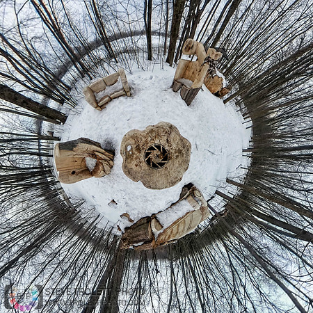 Tiny Planet - Carved Living Room - Salle de séjour extérieure sculptée