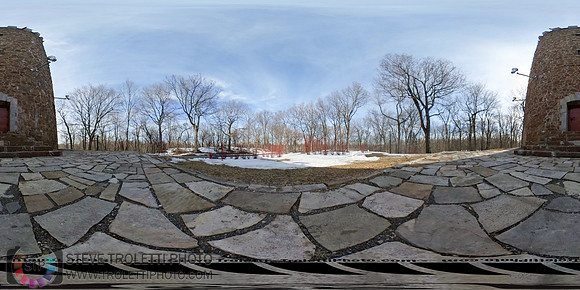 Equirectangular Lévis Tower at Jean Drapeau Park