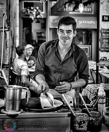 crepe maker in Colmar, France
