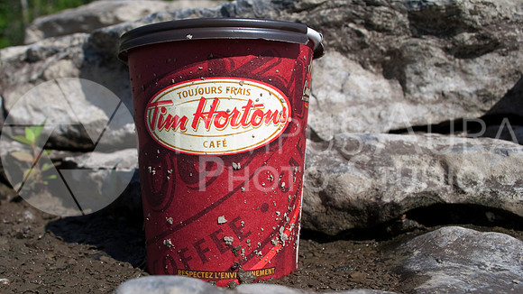 Tim Hortons Litter - Coffee Cup / Déchets - Tasse de café - DSC-0672