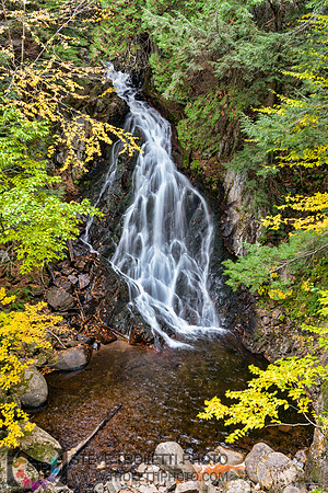 Small Waterfall and Autumn Foliage