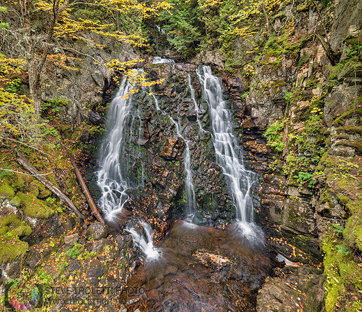 Waterfall and Autumn Foliage