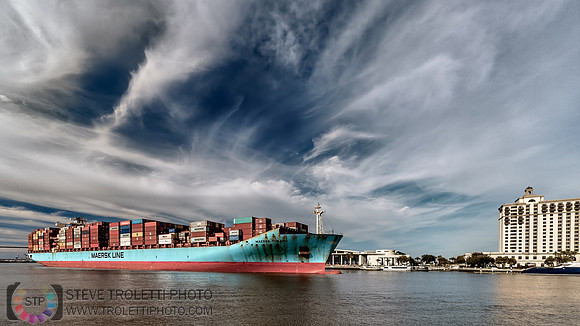 Cargo Ship on the Savannah River