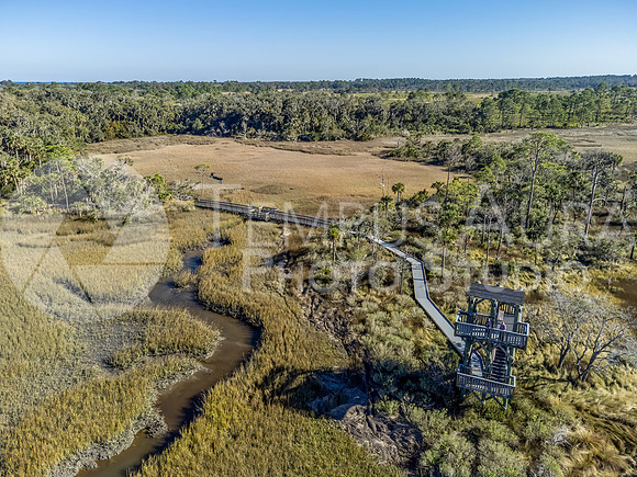 Aerial Image of Observation Tower at Guana River WMA
