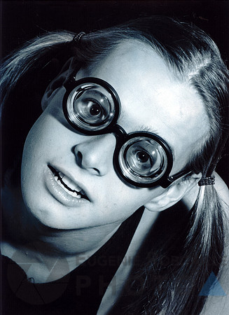 Male adult with funny glasses