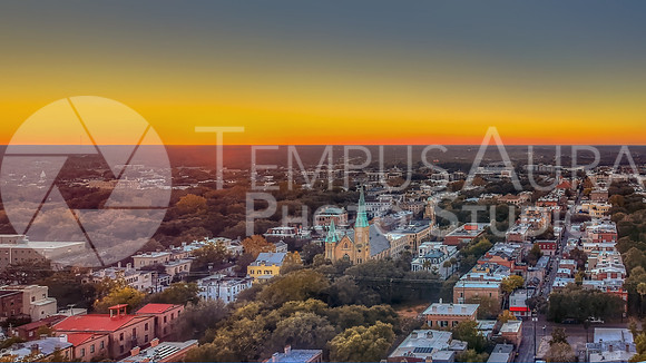 Historic Savannah, GA Sunset Twilight