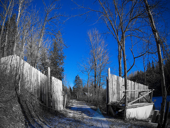 Gate in winter
